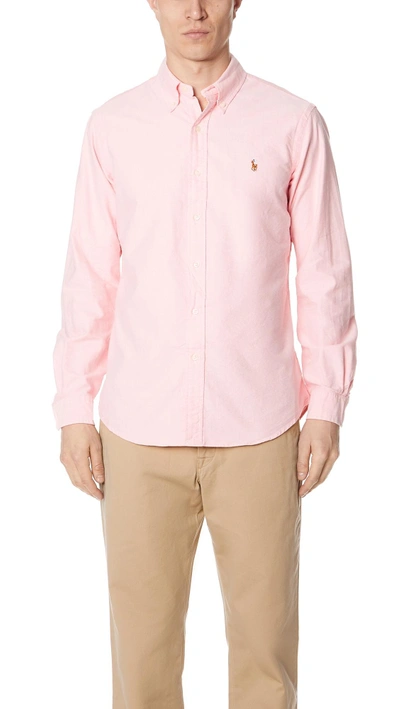 Polo Ralph Lauren Standard Fit Oxford Sport Shirt In Pink