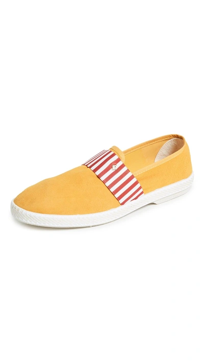 Rivieras Amalfi Slip-on With Collapsible Heel In Yellow