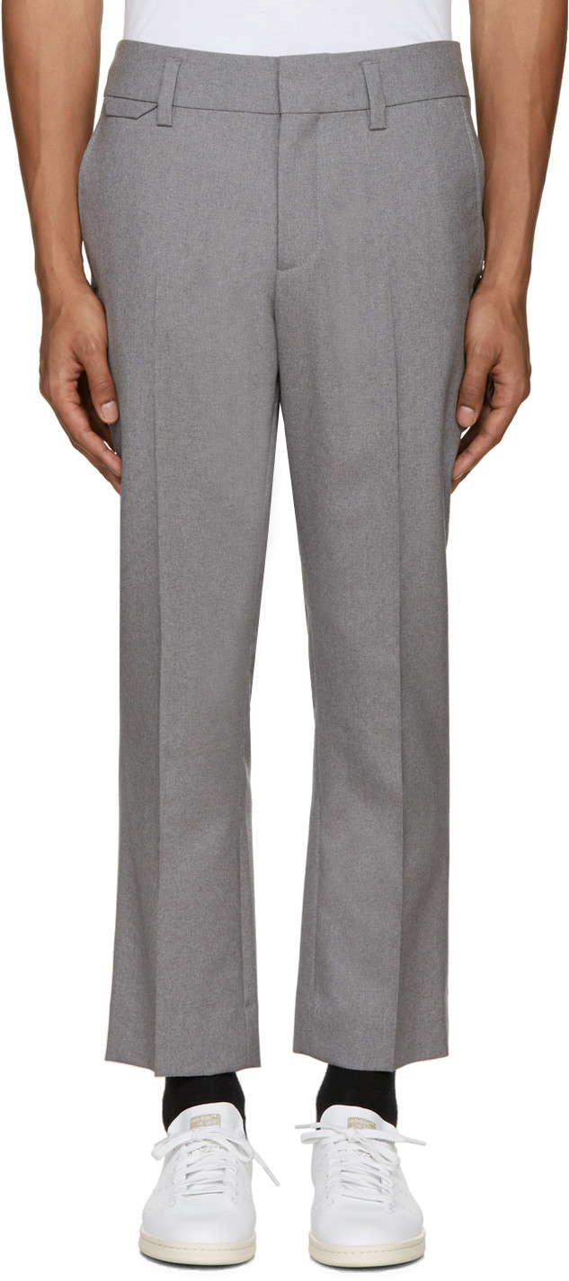 Marc Jacobs Grey Sutton Suiting Trousers | ModeSens