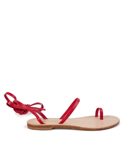 Cornetti Alicudi Sandal In Red Calfskin