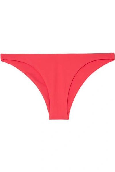 Broochini Antibes Bandeau Bikini Top In Crimson