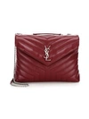 Saint Laurent Medium Lou Lou Leather Chain Flap Shoulder Bag In Sandlewood