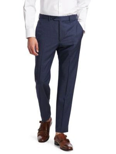 Emporio Armani Wool Pants In Blue
