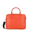 Emporio Armani Work Bag In Orange