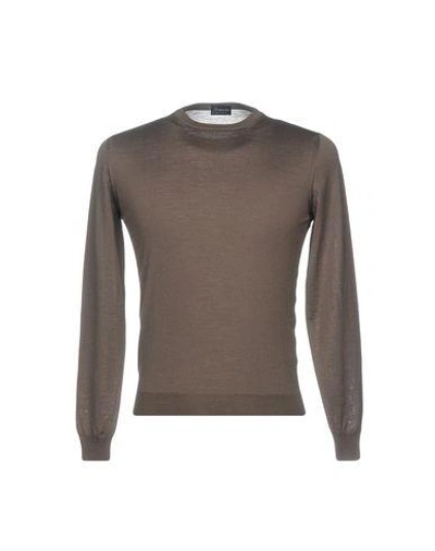 Drumohr Cashmere Blend In Khaki