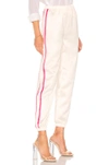 By The Way. Nola Double Strip Track Pant In Cream.