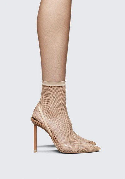 Alexander Wang Cleo Thigh High Heels In Nude