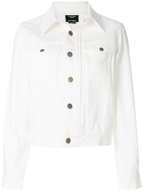 calvin klein white jean jacket