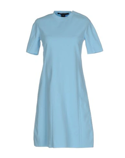 Marc By Marc Jacobs Short Dress In Sky Blue