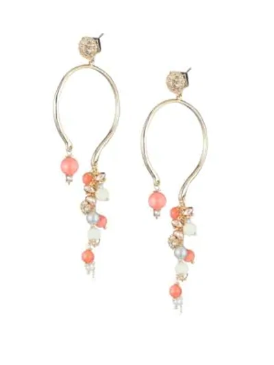 Alexis Bittar 10k Gold Crystal Bead Earrings In Yellow Gold