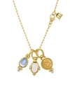 Temple St Clair Rock Crystal, Moonstone, Diamond & 18k Yellow Gold Charm Necklace