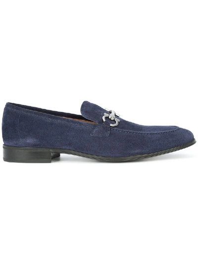 Ferragamo Flori Traditional Suede Loafers In Garcon