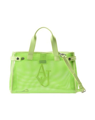 Armani Jeans Handbags In Acid Green