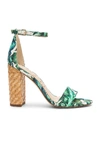 Sam Edelman Women's Yaro Palm Print Block-heel Sandals In Jade Palm Print Fabric