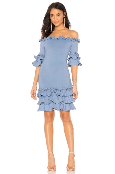 Donna Mizani Pishi Mini Dress In Slate