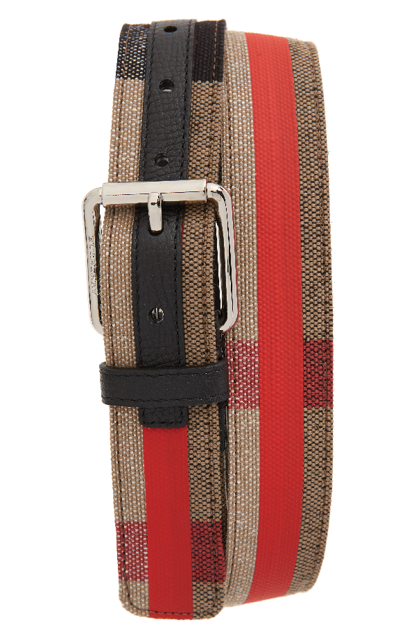 burberry belt mens red