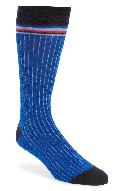 Ted Baker Pegbra Stripe Socks In Blue