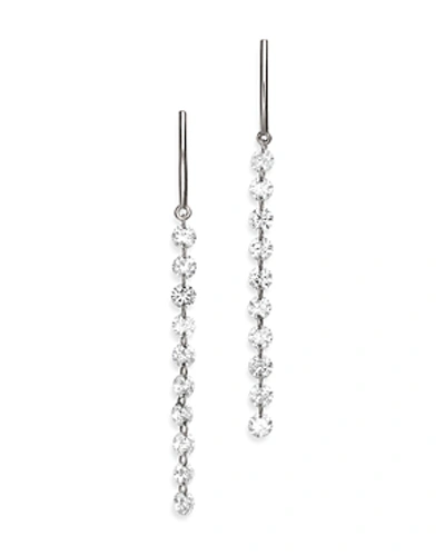 Aerodiamonds 18k White Gold Diamond Streamer Drop Earrings