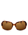 Kate Spade New York Women's Annora Polarized Rectangle Sunglasses, 54mm In Honey Havana Beige/brown Polarized