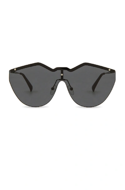 Le Specs Women's Noir De Vie Shield Sunglasses, 143mm In Black