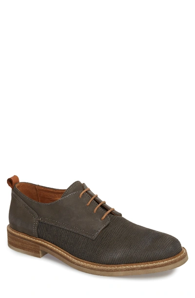 Pajar River Cafe Embossed Plain Toe Derby In Anthracite