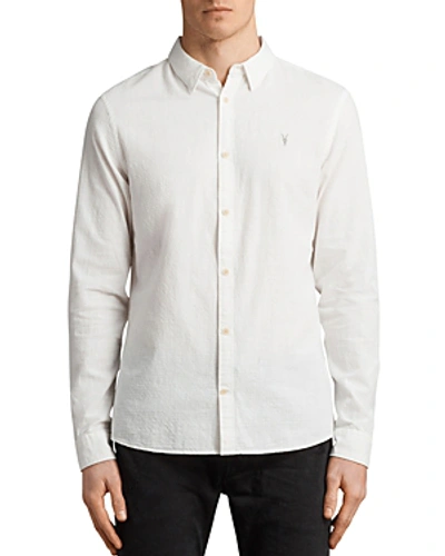 Allsaints Dulwich Regular Fit Button-down Shirt In White