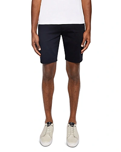 Ted Baker Smartz Spotted Smart Shorts In Navy