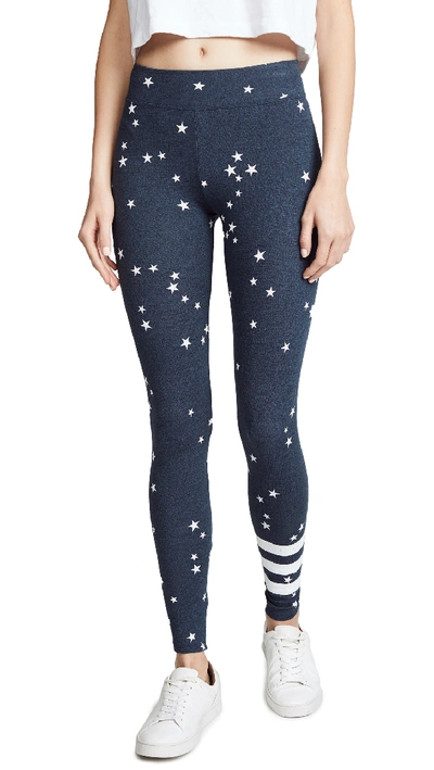 Sundry Stars & Stripes Yoga Pant In Navy