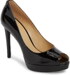 Michael Michael Kors Women's Erika Platform Peep Toe Pumps In Black