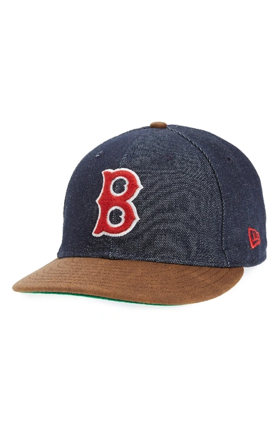 New Era X Levi's Mlb Logo Ball Cap - Black In Boston Red Sox