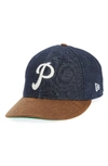 New Era X Levi's Mlb Logo Ball Cap - Black In Philadelphia Phillies