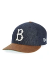 New Era X Levi's Mlb Logo Ball Cap - Black In Brooklyn Dodgers