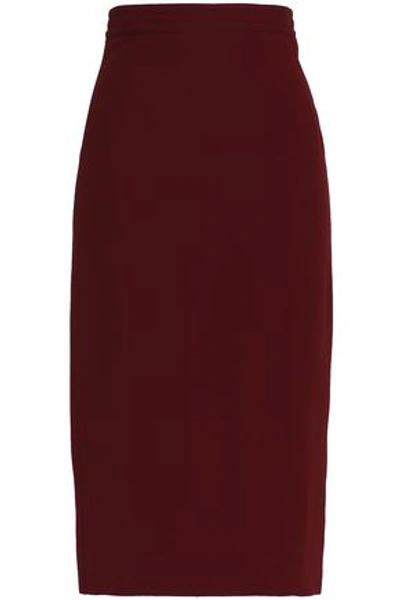 Antonio Berardi Crepe Skirt In Burgundy