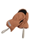 7 A.m. Enfant Babies' Fleece Lined Mittens In Spice