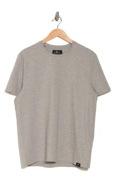 7 For All Mankind Luxe Performance T-shirt In Grey Melange