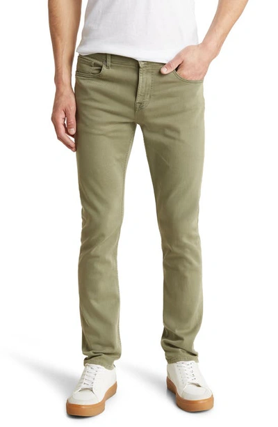 7 For All Mankind Slimmy Slim Fit Jeans In Olive