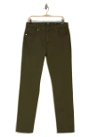 7 For All Mankind Squiggle Slim Fit Pants In Olive
