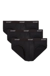 2(x)ist Micro Speed Dri 3-pack Briefs In Black