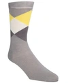 Cole Haan Men's Diamond Crew Socks In Ironstone