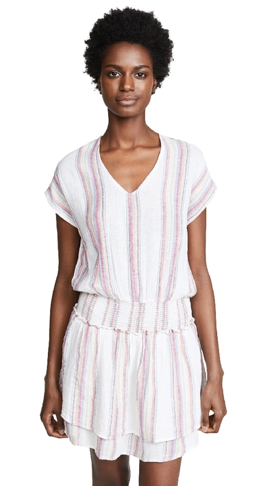 Rails Lucca Striped Drop-waist Tunic Dress In Red/white