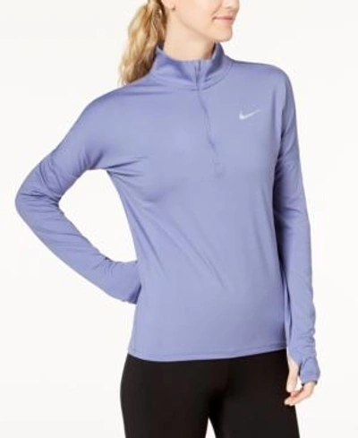 Nike Dry Element Running Top In Purple Slate
