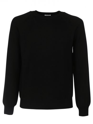 Saint Laurent Knitted Classic Sweater In Nero | ModeSens