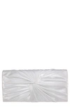 Nina Durham Twisted Knot Clutch In Lt Silver