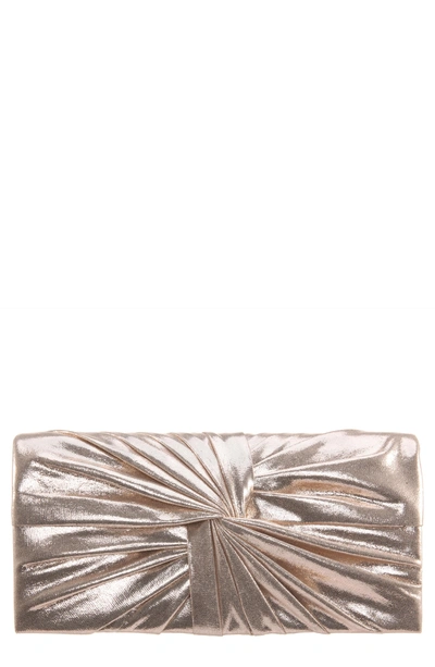 Nina Durham Twisted Knot Clutch In Gold
