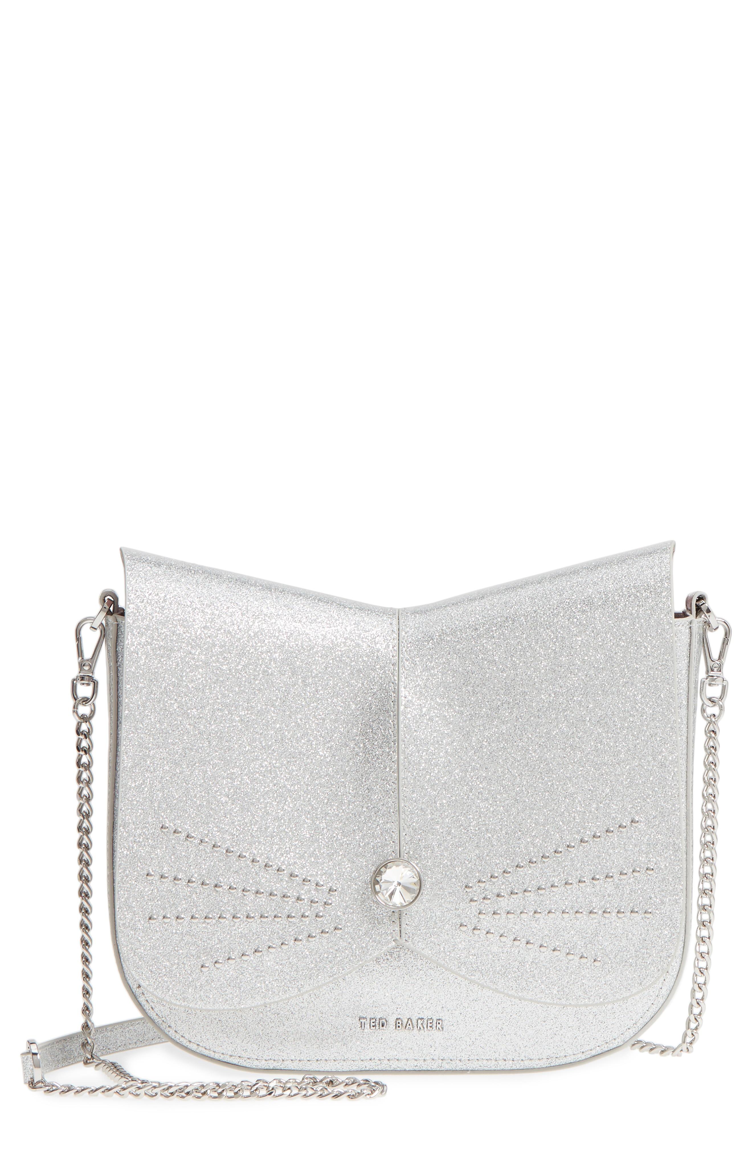ted baker silver cross body bag
