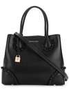 Michael Kors Mercer Gallery Leather Satchel - Black