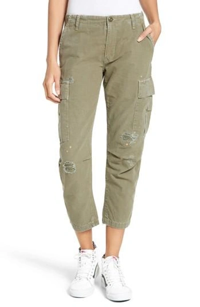 Re/done Cargo Pants In Army Green