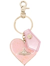 Vivienne Westwood Orb Heart Keyring - Pink
