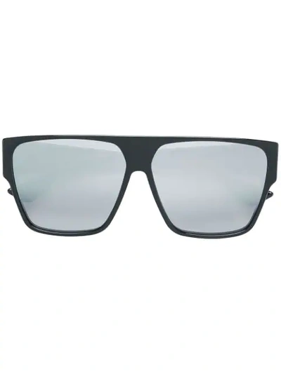 Dior 62mm Flat Top Square Sunglasses - Black In 8070t