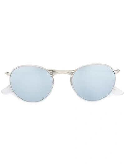 Ray Ban Round Sunglasses In Metallic